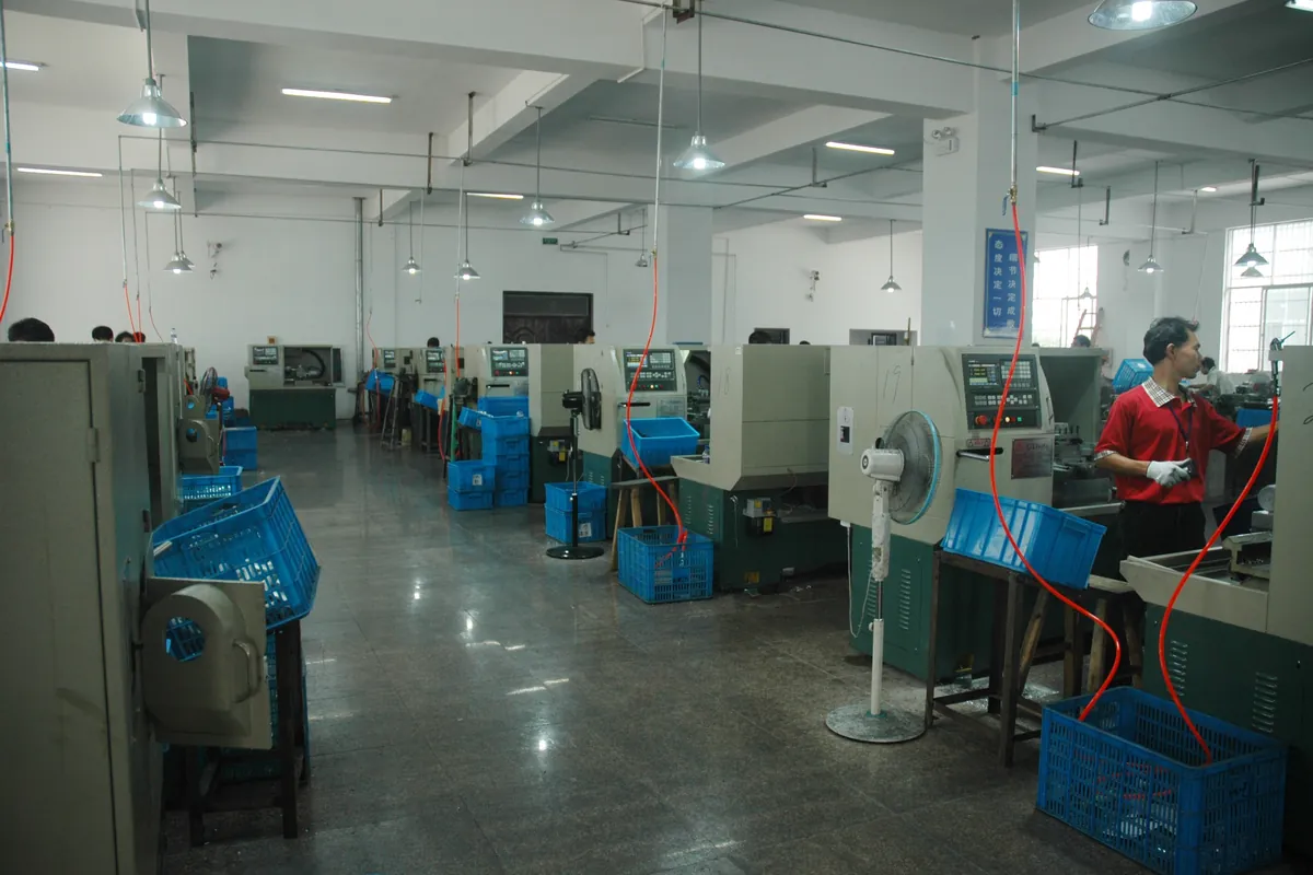 CNC machining floor at PLD lighting factory
